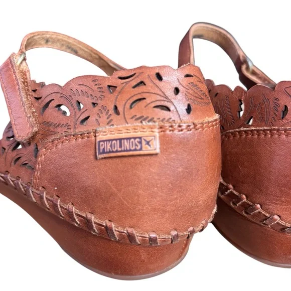 Pikolinos Puerto Vallarta 655-0906 Brown Leather Sandals Women’s EU 40/US 9-9.5 - Picture 6 of 12